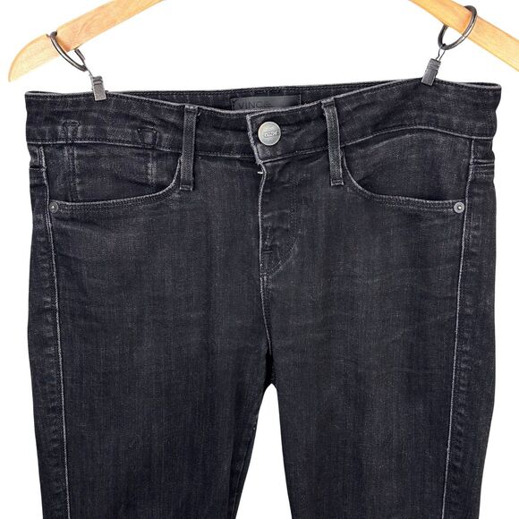 Vince Jeans Womens 26 x 26 Black Stone Wash Skinny Flap Button Pockets Mid-Rise - Picture 4 of 16